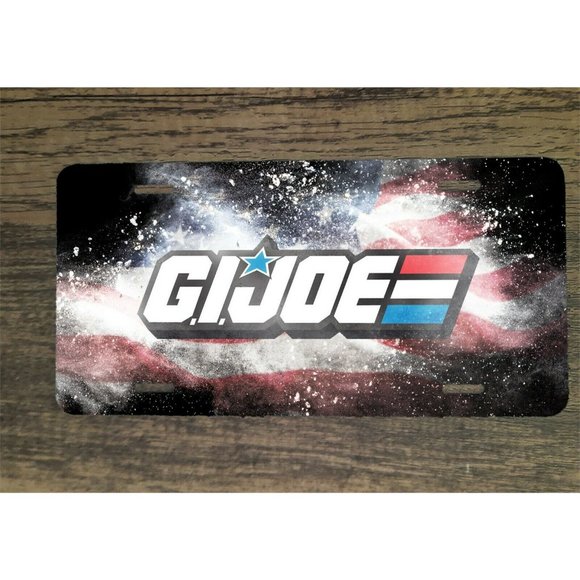 GI Joe ARAH USA American Flag 6x12 Custom Mountable‎ License Plate Frame - Picture 1 of 1